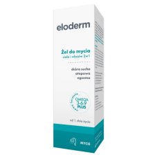 Eloderm Żel do mycia ciała i włosów 2w1 200 ml.