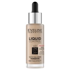 Eveline Cosmetics LIQUID CONTROL HD matujúci podkladový krém s niacinamidom 035 Natural Beige 32 ml