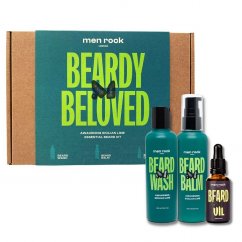 MenRock, Beardy Beloved Awakening Sicilian Lime zestaw szampon do brody 100ml + balsam do brody 100ml + olejek do brody 30ml