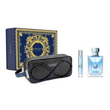 Versace Pour Homme zestaw woda toaletowa spray 100ml + woda toaletowa spray 10ml + kosmetyczka