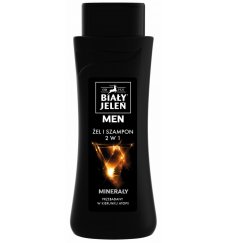 White Deer, Hypoalergenní gel a šampon 2v1 pro muže s minerály 300 ml