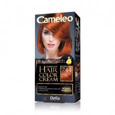 Cameleo, Omega Permanent Hair Color Cream trwale koloryzująca farba do włosów 7.44 Copper Red