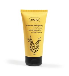 Ziaja, Ananasowy Trening Skóry energetyzujący żel pod prysznic 2w1 do ciała i włosów 160ml