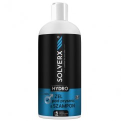 SOLVERX, Hydro sprchový gel a šampon 2v1 pro muže 400ml