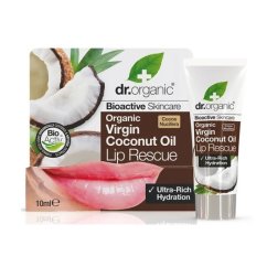 Dr.Organic, Virgin Coconut Oil Lip Serum intensywnie nawilżające serum do suchych ust 10ml