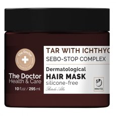 The Doctor, Health & Care maska do włosów przeciw przetłuszczaniu Dziegieć + Ichthyol + Sebo-Stop Complex 295ml