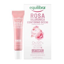 Equilibra, Rosa Liftingový krém na očné kontúry s kyselinou hyalurónovou 15ml