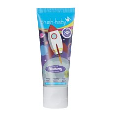 Brush-Baby, Rocket pasta do zębów dla dzieci 3+ Blueberry 50ml