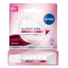 Nivea Glowy Lips Berry Glowy Lips Lip Balm with High Protection SPF30 Berry 10 ml
