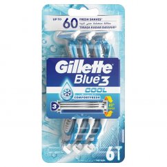 Gillette, Blue3 Cool jednorázové holicí strojky pro muže 6ks