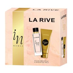 La Rive, In Woman zestaw woda perfumowana spray 90ml + żel pod prysznic 100ml