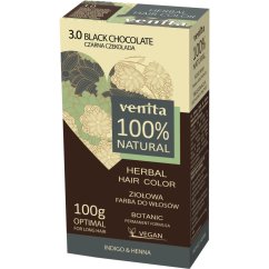 Venita, Bylinná farba na vlasy 3.0 Black Chocolate 100g