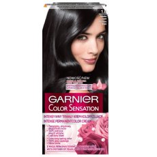 Garnier, Color Sensation krem koloryzujący do włosów 1.0 Głęboka Onyksowa Czerń