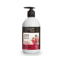 Organic Shop, Pomegranate Bracelet Hand Soap mydło do rąk z witaminami z granatu Pomegranate & Patchouli 500ml