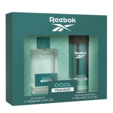 Reebok, Cool Your Body Men zestaw woda toaletowa spray 100ml + dezodorant spray 150ml