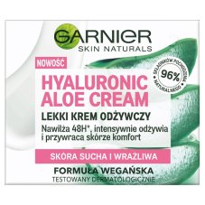 Garnier, Hyaluronic Aloe Cream ľahký výživný krém na suchú a citlivú pleť 50ml