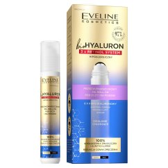 Eveline Cosmetics, BioHyaluron 3 x Retinol proti vráskam na oči a očné viečka roll-on gél 15 ml