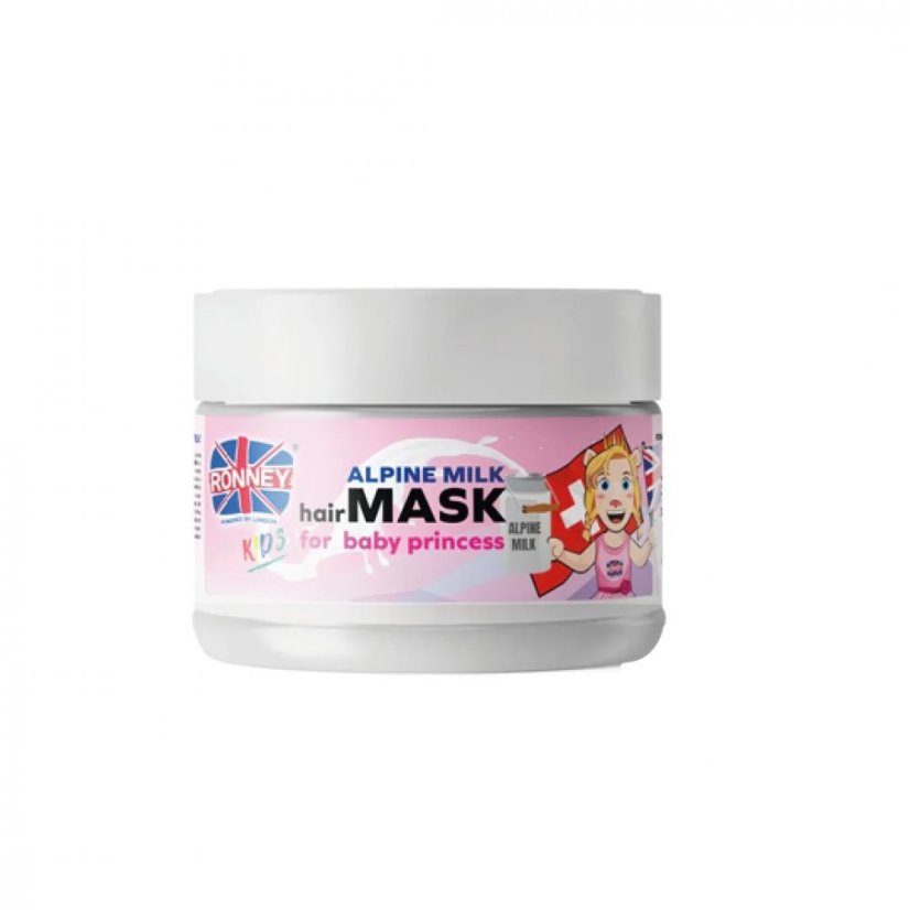 Ronney, Kids On Tour To Switzerland Hair Mask maska do włosów dla dzieci Alpejskie Mleko 300ml