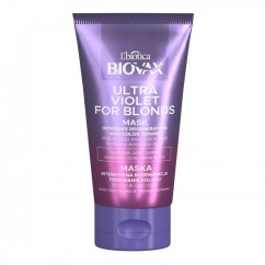 BIOVAX, Ultra Violet intenzívne regeneračná tonizačná maska pre blond a šedivé vlasy 150ml