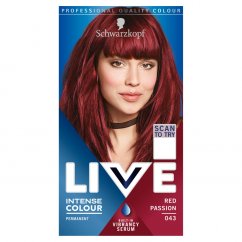 Schwarzkopf, Live Intense Colour for vlasy 043 Red Passion