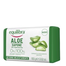 EQUILIBRA_Aloe Detersione Naturale 100% rastlinné mydlo Mydlo s aloe vera 100g