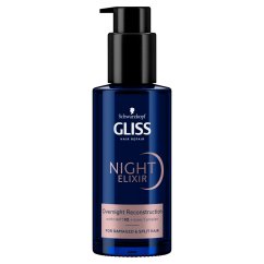 Gliss, Night Elixir Reconstruction regenerująca kuracja na noc bez spłukiwania do włosów zniszczonych i rozdwojonych końcówek 100ml