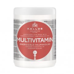 Kallos Cosmetics, KJMN Multivitaminová energizující maska na vlasy s extraktem ženšenu a avokádovým olejem 1000ml