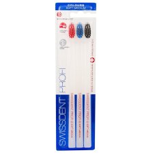 Swissdent Profi Colours Soft Medium zubní kartáčky 2 ks + 1 ks