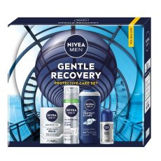 Nivea Men Gentle Recovery zestaw pianka do golenia 200ml + balsam po goleniu 100ml + żel pod prysznic 3w1 250ml + antyperspirant roll-on 50ml