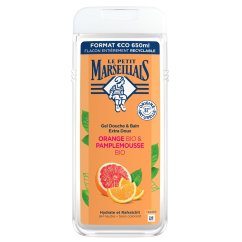 Le Petit Marseillais, Bio sprchový a kúpeľový gél s grapefruitom a pomarančom 650 ml