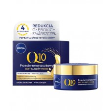 Nivea, Q10 Extra Nourishment regeneračný nočný krém proti vráskam 50ml