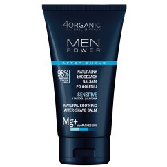 4organic, Men Power prírodný upokojujúci balzam po holení Sensitive 150ml