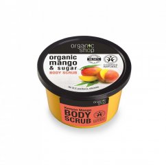 Organic Shop, Keňský mangový tělový peeling Mango & Sugar 250ml