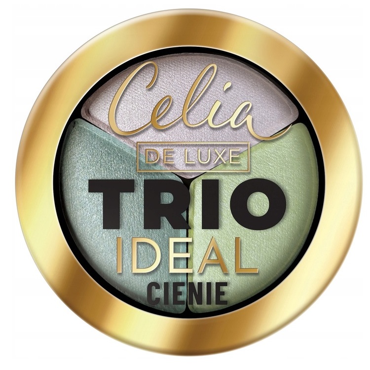 Celia, De Luxe Trio Ideal prasowane cienie do powiek 302 4g