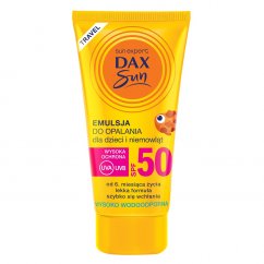 Dax Sun, opaľovacia emulzia pre deti a bábätká SPF50 Travel 50ml