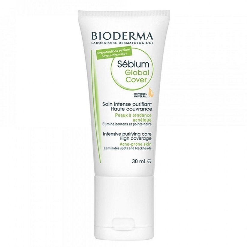 Bioderma, Sebium Global Cover barevný krém proti akné na obličej 30ml