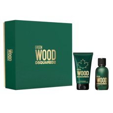 Dsquared2, Green Wood Pour Homme zestaw woda toaletowa spray 100ml + żel pod prysznic 150ml