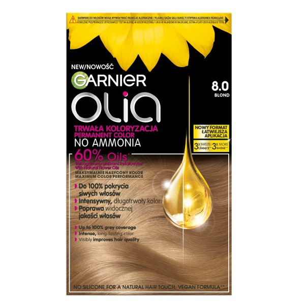 Garnier, Olia farba do włosów 8.0 Blond