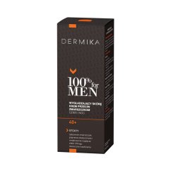 Dermika, 100% for Men Cream 40+ vyhladzujúci krém proti vráskam na deň a noc 50ml