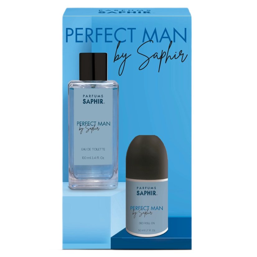 Saphir, Perfect Man set parfémová voda ve spreji 100 ml + roll-on deodorant 50 ml