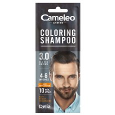 Cameleo, Pánský barvicí šampon Barvicí šampon pro muže 3.0 Dark Brown 15ml