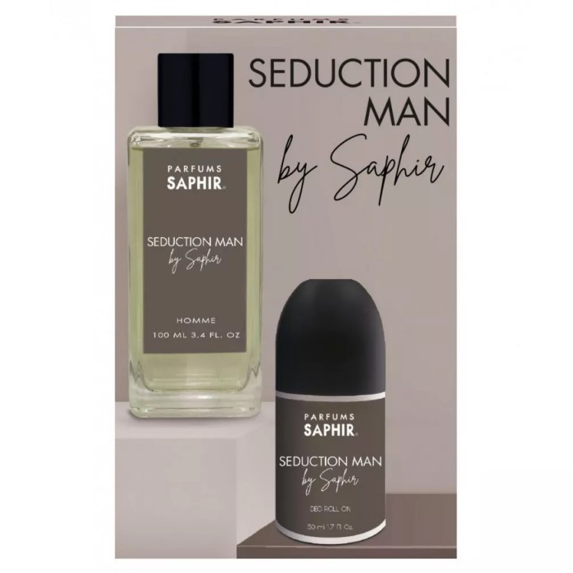 Saphir, Seduction Man set parfémová voda ve spreji 100ml + deodorant ve spreji 50ml