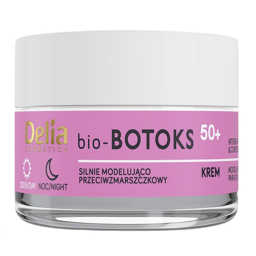 Delia, Bio-Botoks silnie modelująco-przeciwzmarszczkowy krem do twarzy 50+ 50ml
