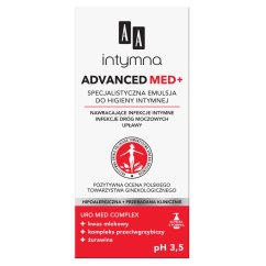 AA, Intymna Advanced Med+ specjalistyczna emulsja do higieny intymnej pH 3.5 300ml