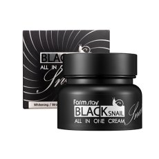 FarmStay, Black Snail All in One Cream krém na tvár s hlienom čiernych slimákov 75ml