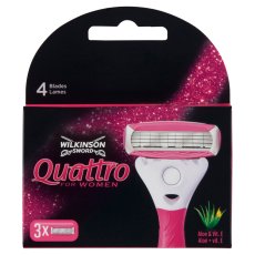 Wilkinson Quattro For Women zapasowe ostrza do maszynki do golenia dla kobiet 3szt