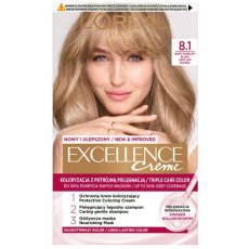 L'Oréal Paris, Excellence Creme farba do włosów 8.1 Jasny Popielaty Blond