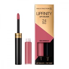 Max Factor, Lipfinity Lip Colour dvoufázová tekutá rtěnka s dlouhotrvajícím efektem 020 Angelic