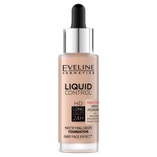 Eveline Cosmetics, Liquid Control HD Dlouhotrvající podkladový krém 24H s kapátkem 003 Ivory Beige 32ml