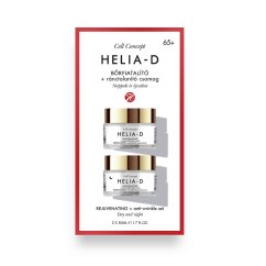 Helia-D, Cell Concept Rejuvenating + Anti-wrinkle 65+ denný krém proti vráskam + nočný krém proti vráskam sada 2×50 ml